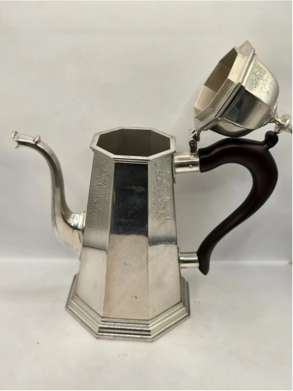Vintage Lenox Kirk Stieff Pewter Coffee Set Octette Open Sugar Creamer Pot + Lid